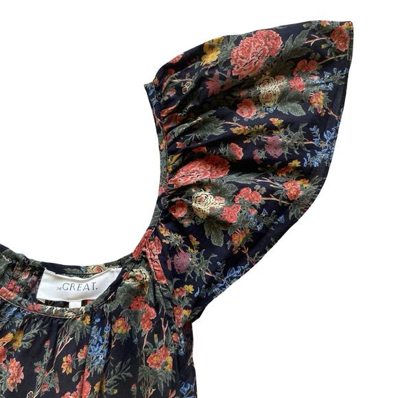 THE GREAT Floral Maxi Dress Size 2 Cotton - Picture 4 of 14